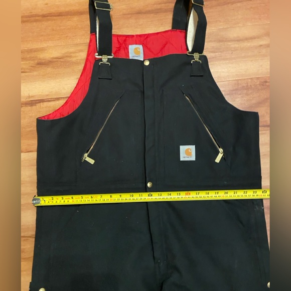 Men’s Insulated Bib Overall Carhartt W40 x L30 - Picture 5 of 8